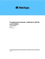 NetApp SG1000 Troubleshooting Installations preview