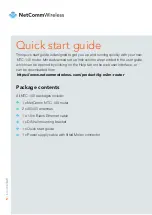 Предварительный просмотр 2 страницы NetComm Wireless NTC-140 Quick Start Manual