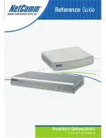 Предварительный просмотр 1 страницы NetComm 4-port and 8-port Gateways Gateway Series Reference Manual