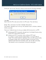 Preview for 13 page of NetComm CallDirect NTC-6900 Quick Start Manual