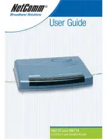 NetComm G.SHDSL 4-port Security Modem Routers NB712 User Manual preview