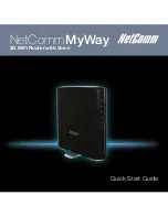 NetComm MyWay 3G8WV Quick Start Manual preview