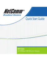 Предварительный просмотр 1 страницы NetComm NP1020 Quick Start Manual