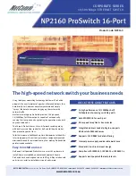 NetComm NP2160 ProSwitch Specifications предпросмотр