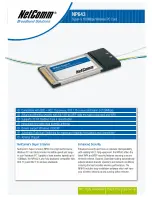 Preview for 1 page of NetComm NP643 Specifications