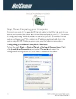 Preview for 8 page of NetComm NTC-5908 Quick Start Manual