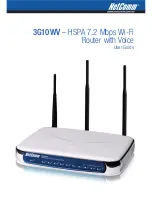 NetComm ROUTER WITH VOICE 3G10WV User Manual preview