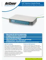 Preview for 1 page of NetComm V200 Technical Specifications