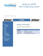 Preview for 4 page of NetComm V210P Connection Manual