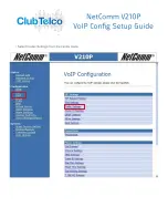 Предварительный просмотр 8 страницы NetComm V210P Connection Manual