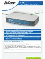 Preview for 1 page of NetComm V300 Specifications