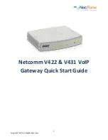 Preview for 1 page of NetComm V422 Quick Start Manual