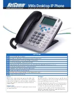 Предварительный просмотр 1 страницы NetComm V90s Specification Sheet