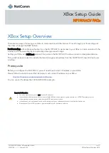 Preview for 1 page of NetComm XBox NF1901ACV Setup Manual