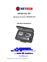 Netech 200-BP-CAL-KIT Instruction Manual preview