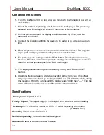 Preview for 10 page of Netech DigiMano 2000 Instruction Manual