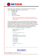 Preview for 17 page of Netech DigiMano 2500 Series User Manual