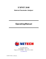 Preview for 1 page of Netech EXPMT 2000 Operating Manual