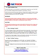 Preview for 15 page of Netech LKG 610 Instruction Manual