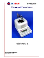 Preview for 1 page of Netech UPM 2000 User Manual