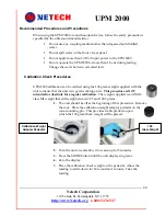 Preview for 40 page of Netech UPM 2000 User Manual