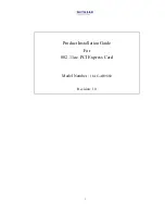 NETGEAR 11AC-AR9880 Product Installation Manual preview