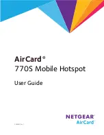 Предварительный просмотр 1 страницы NETGEAR AirCard 770S User Manual