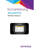 Предварительный просмотр 18 страницы NETGEAR AirCard 810 Mobile Hotspot Quick Start Manual