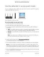 Предварительный просмотр 18 страницы NETGEAR AX1750 EAX18 User Manual