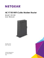 NETGEAR C6300 User Manual preview