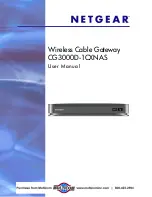 Preview for 1 page of NETGEAR CG3000D-1CXNAS User Manual