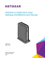 Preview for 1 page of NETGEAR CG3000Dv2 User Manual