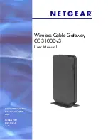 Предварительный просмотр 1 страницы NETGEAR CG3100Dv3 User Manual