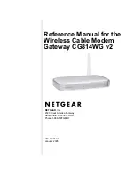 Предварительный просмотр 1 страницы NETGEAR CG814WG V2 Reference Manual