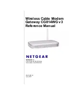 Предварительный просмотр 1 страницы NETGEAR CG814WG V3 Reference Manual