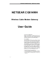 Предварительный просмотр 1 страницы NETGEAR CG814WH User Manual