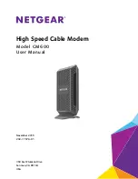 NETGEAR CM600 User Manual preview