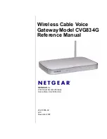 NETGEAR CVG834G Reference Manual предпросмотр