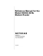 NETGEAR DG632 - ADSL Modem Router Reference Manual preview