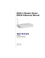 Preview for 1 page of NETGEAR DG834 - ADSL Firewall Router Reference Manual