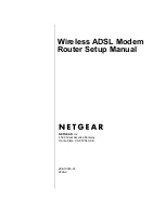 NETGEAR DG834Gv3 - 54 Mbps Wireless ADSL Firewall Modem Setup Manual preview