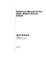 NETGEAR DG834v3 - ADSL Modem Router Reference Manual preview