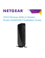 NETGEAR DGN1000v3 Installation Manual предпросмотр