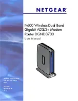 NETGEAR DGND3700 User Manual preview