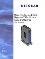 Preview for 1 page of NETGEAR DGND3700 User Manual