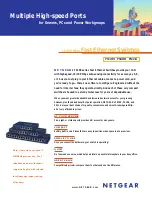 NETGEAR FS108 - ProSafe 10/100 Desktop Switch Quick Start Manual preview