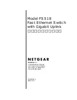 Предварительный просмотр 2 страницы NETGEAR FS518 - Switch User Manual