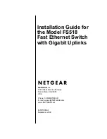 Preview for 1 page of NETGEAR FS518T  FS518T FS518T Installation Manual