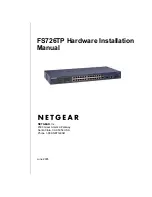 NETGEAR FS726TP - ProSafe Smart Switch Hardware Installation Manual предпросмотр