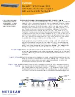 NETGEAR FVX538v1 - ProSafe VPN Firewall Dual WAN Specifications preview